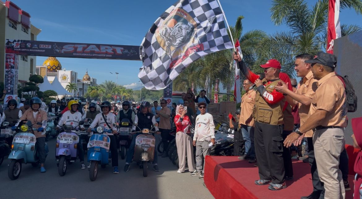 Ribuan Rider Meriahkan Bhayangkara Otomotif 2025 di Palu