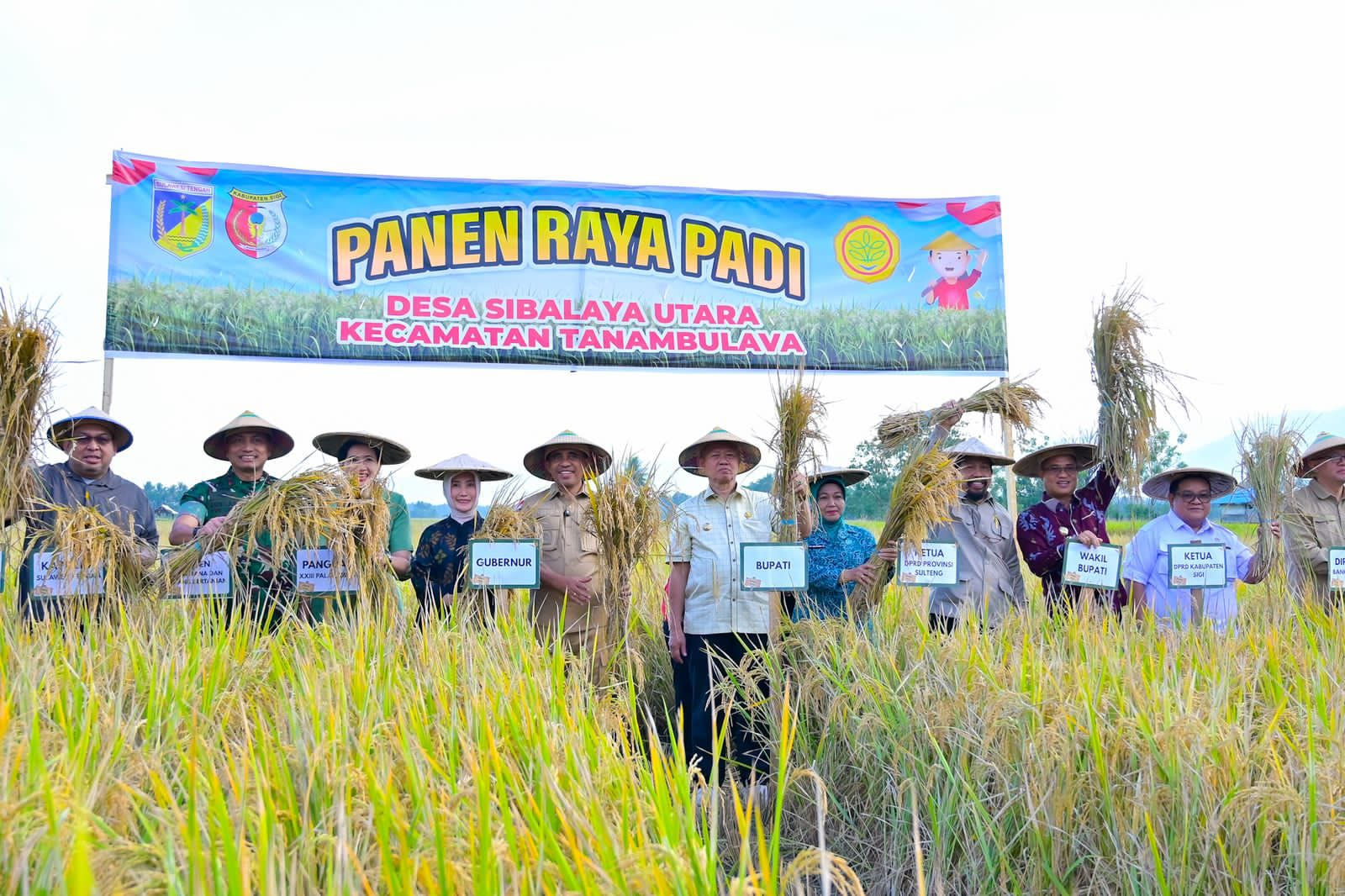 Panen Raya Perdana, Petani Sigi Optimis Jadi Lumbung Pangan Sulteng