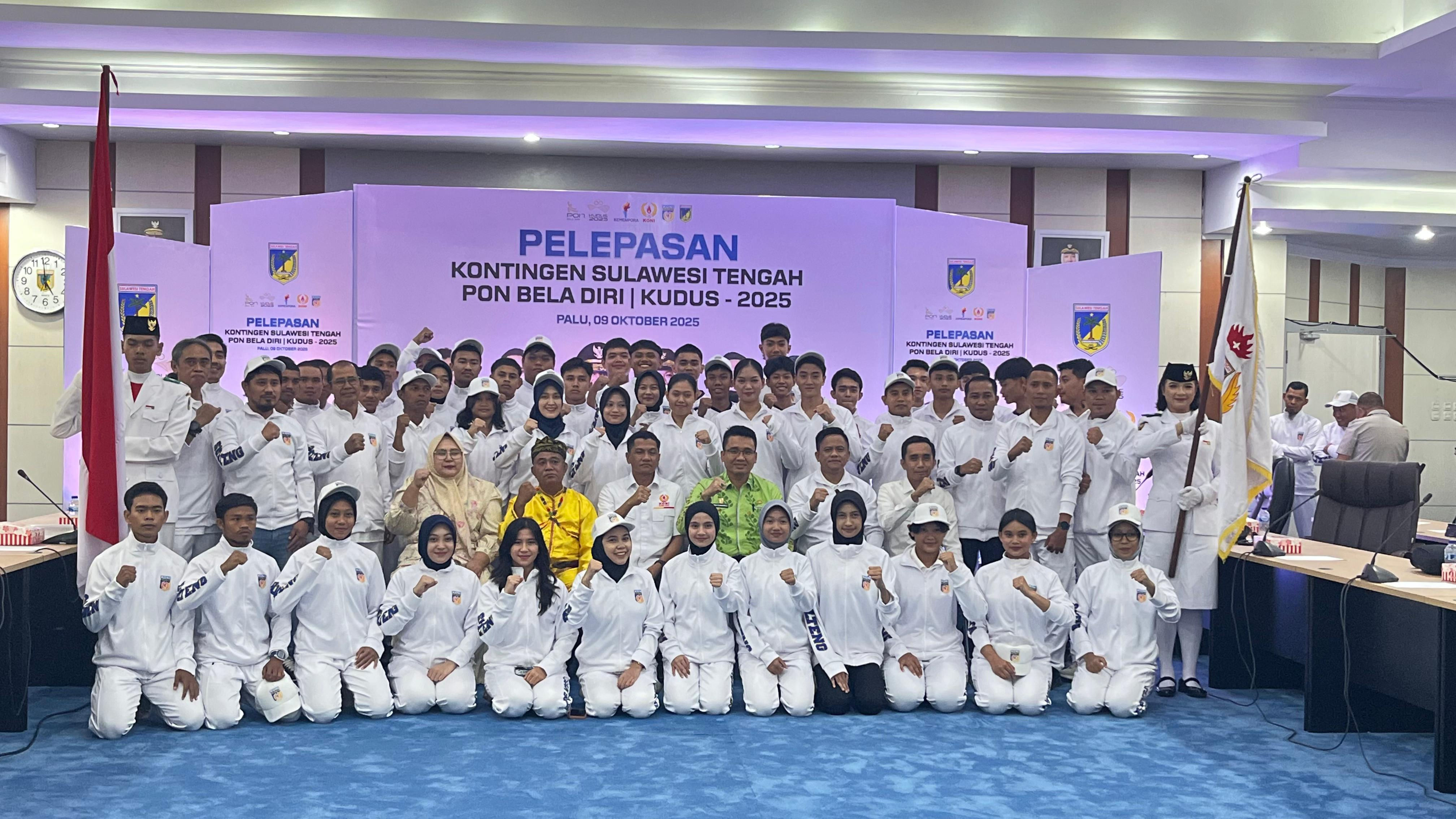 Kontingen Sulteng Siap Rebut Emas di PON Beladiri 2025 Kudus