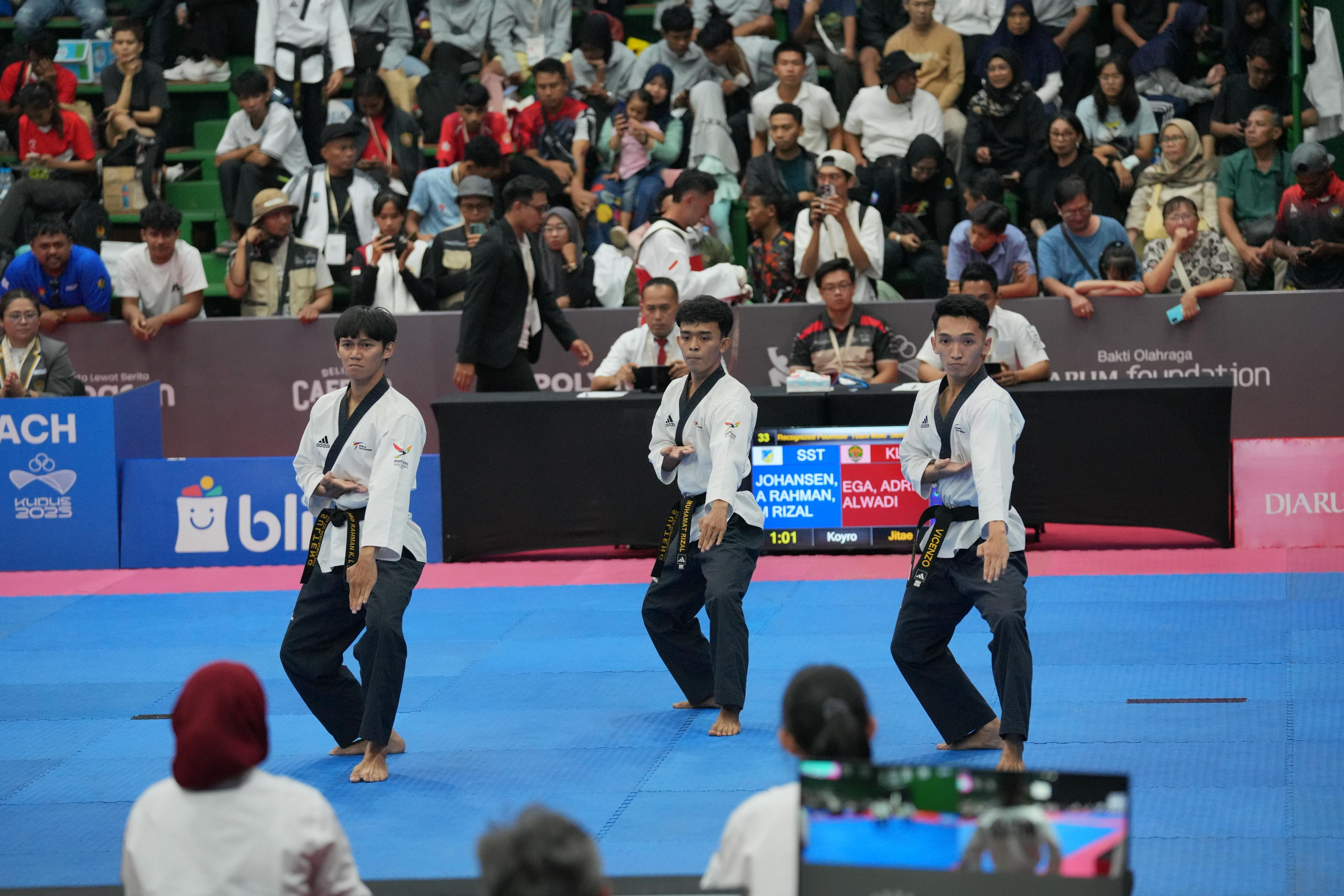 Taekwondo Putra Sulteng Raih Perunggu di Hari Perdana PON Bela Diri 2025