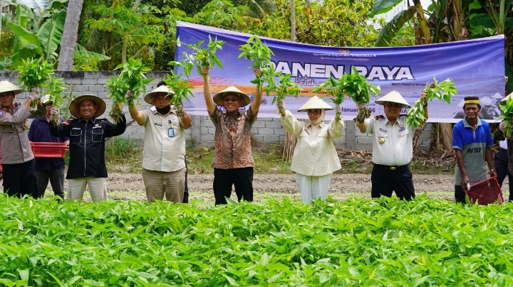 Dukung Ketahanan Pangan, Panen Raya Ditjenpas Sulteng Tembus Satu Ton