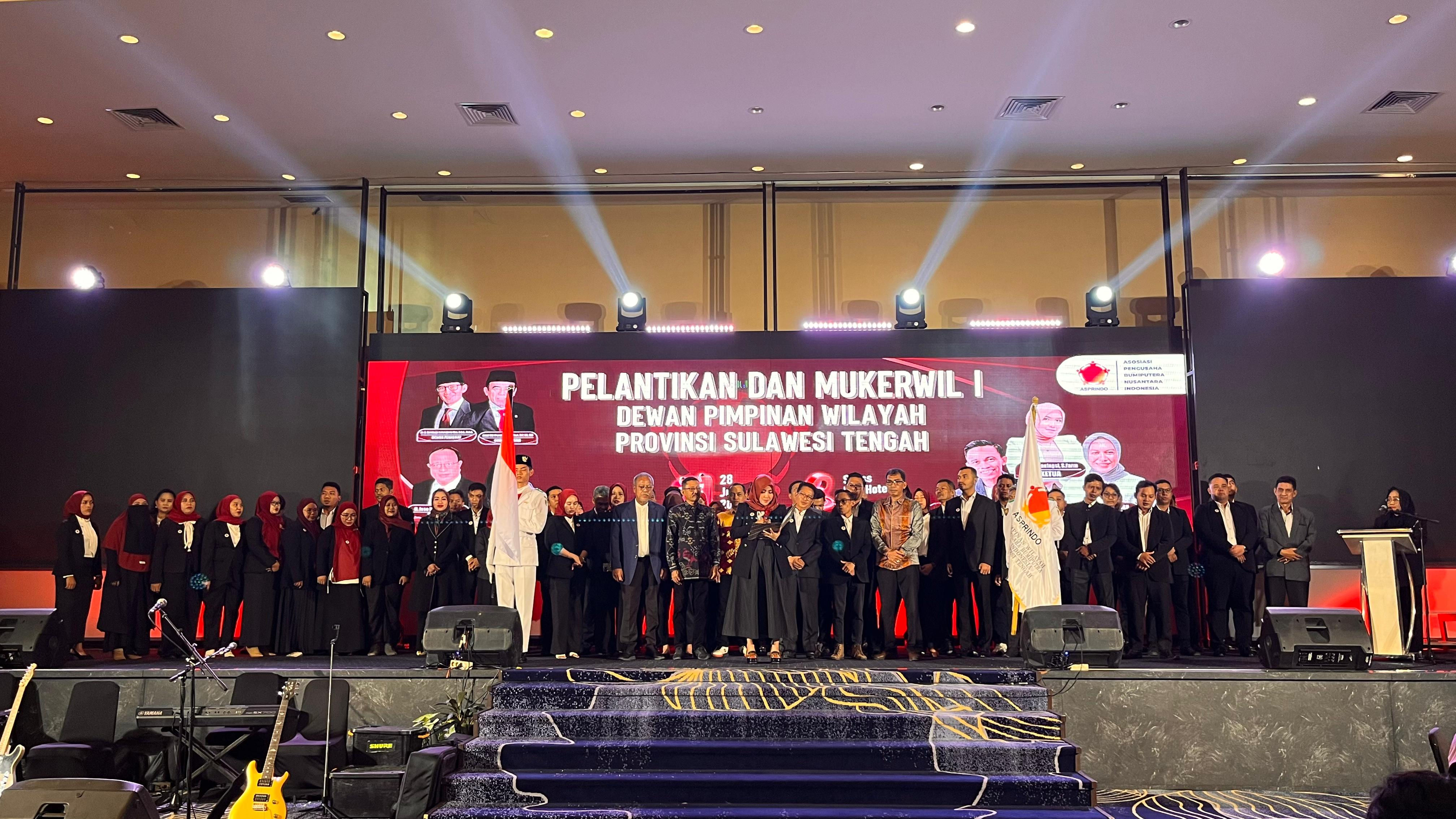DPW Asprindo Sulteng Resmi Dilantik, Dorong Peran Strategis Pengusaha Pribumi Bangkitkan Ekonomi Dae