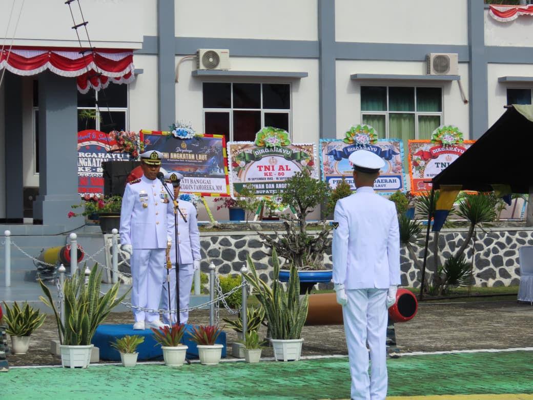 Delapan Dekade Jalasena! Lanal Palu Gelar Upacara HUT ke-80 TNI AL