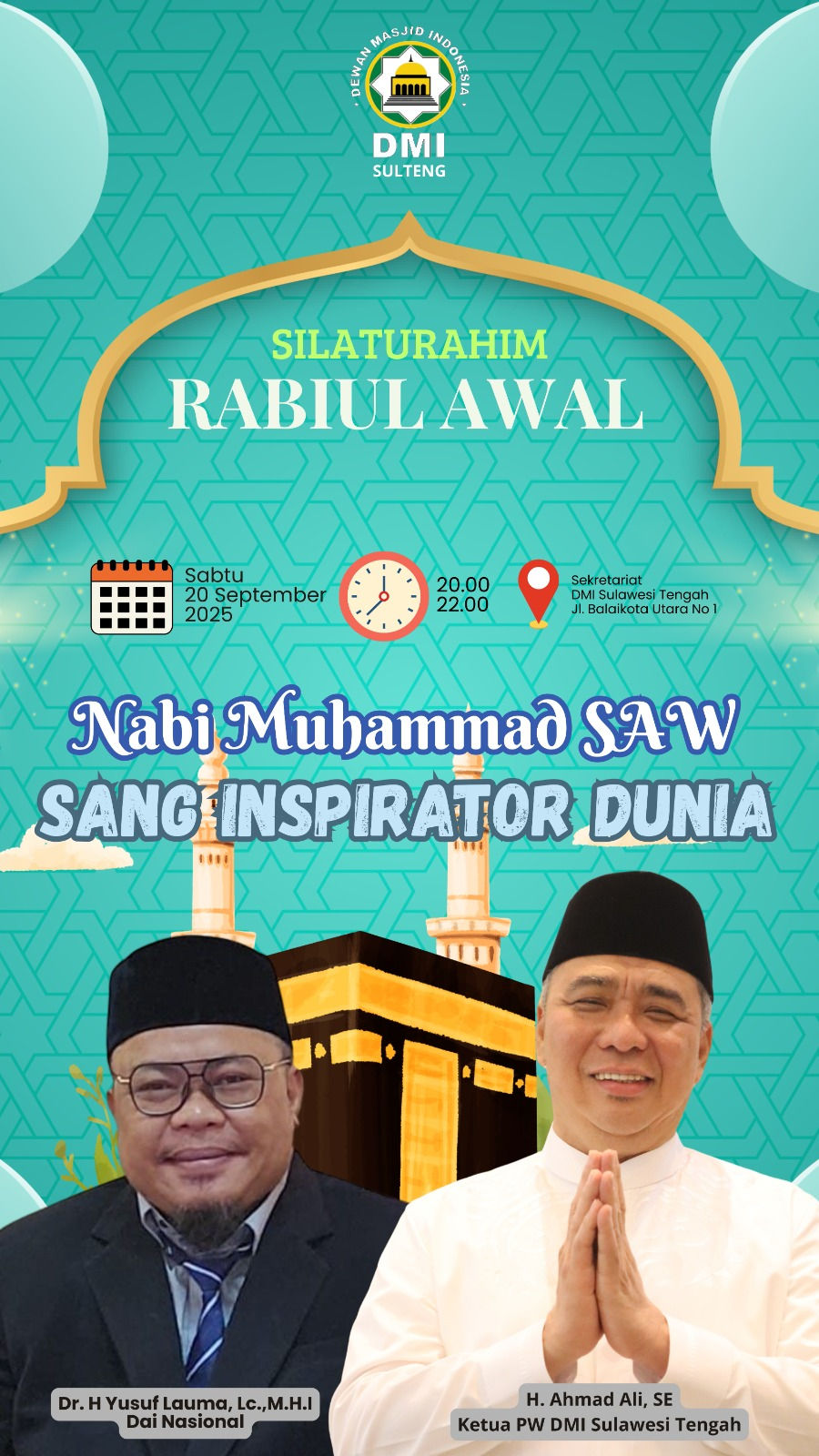 DMI Sulteng Gelar Silaturahim Rabiul Awal Besok, Hadirkan Dai Nasional