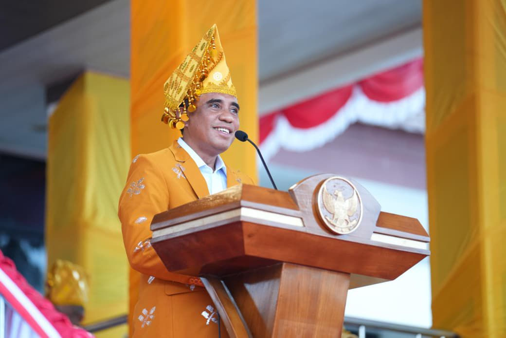 Gubernur Sulteng Anwar Hafid Hadir dan Jadi Inspektur Upacara HUT Kota Palu ke-47
