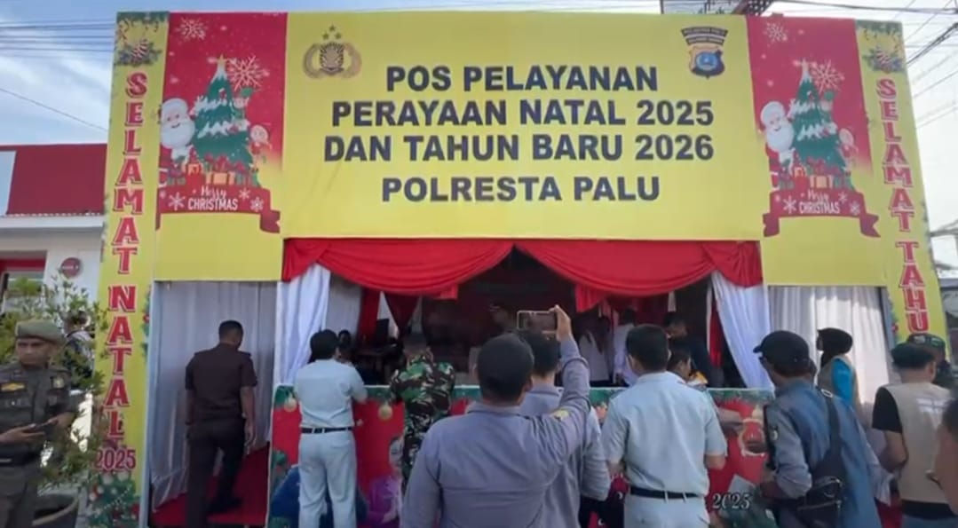 Posko Terpadu Tahun Baru di Palu Dipantau, Fokus Pengamanan dan Pelayanan Masyarakat
